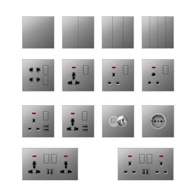 China UK Standard 146/86 Wall Sockets and UK Switches A9 Type Wall Socket UK Europe Band 1way/2way 16A Type 1 Series for sale