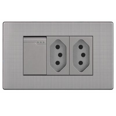 China American Standard 1 Band 13A Residential Electrical Accessories / General Purpose Switched Outlet With Neon Switches / Wall / Switches Outlet for sale