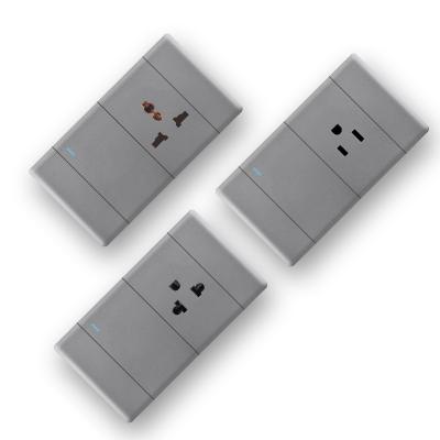 China WENZHOU 118 Type 1gang 1way/2way Power USA Hotel Wall Outlet USA South America Type Wall Outlets And US A1 Switches for sale