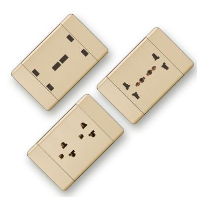 China US Standard 118 Type Wall Switches With Night Light US Wall Sockets US-A6 Type US Wall Light And 1gang 1way/2way Power US Switches for sale