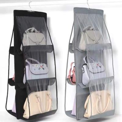 China Luxury Hanging Storage Bag for Handbag Bag Closet Organizer Dust Cover Hanging Bag Organizer for sale