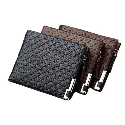 China High quality men's leather bifold wallet keep coins and cash cards securely organized and easy to access business minimalist style for sale