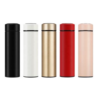 China Wholesale Custom PORTABLE Stainless Steel Thermo Led Temperature Display Vacuum Insulated Smart Water Bottle for sale