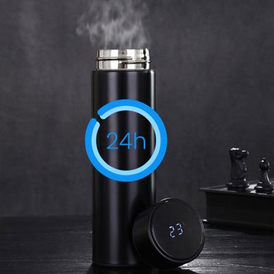 China PORTABLE Thermo Led Temperature Display Vacuum Insulated Smart Water Bottle Stainless Steel Wholesale Custom Christmas Japanese Luxury for sale