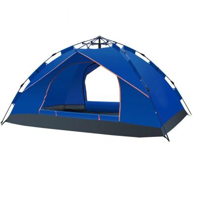 China Diagonal Bracing Type Spring Umbrella Tent Outdoor Automatic Quick Opening Camping 3-4 Man Tent for sale