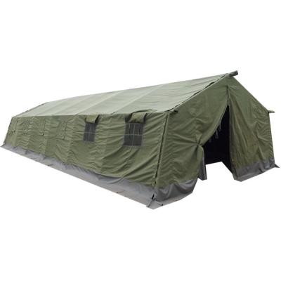 China Large windproof 50m2 50 man emergency military tents are in stock for sale for sale