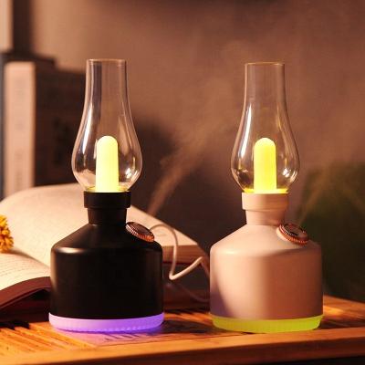 China Car USB Aroma Essential Oil Diffuser Vapor Hose Ultrasonic Cool Mist Mini Humidifier 7 Color LED Light Power Time ABS for sale