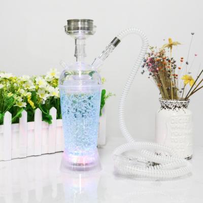 China Plastic hookah with led light cheap sheesha plastic art shisha portable led light hookah portable wholesale with LED light for sale