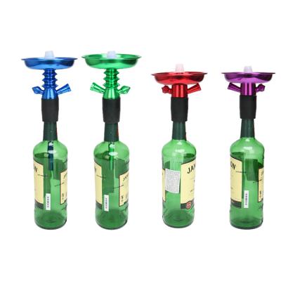 China Eco-friendly Aluminum Nargile Accessories Push Type Top Hookah Stem Head Shisha Pole Parts Suit Sets Adapter Stem for sale