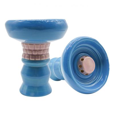 China Good design eco-friendly russian hookah bowl color ceramic hookah accessories oblako hookah bowl for sale