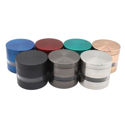 China Custom Windproof Tobacco Grinder 63mm Metal Herb Grinders Smoking Accessories Weed Herb Grinder For Hookah Shisha for sale