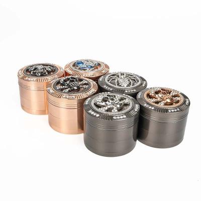 China Manual Windproof Grinder Tobacco Grinder Herb Metal Smoking Smoking Accessories Accessories Weed Weed Grinder Set Wholesale for sale