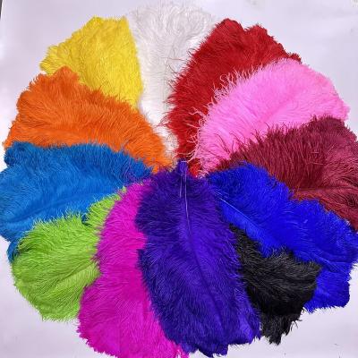 China Decorations 70-75CM Thick Rod Ostrich Feathers for Crafts Wedding Centerpieces Hat Decor Floral Ornament Feather for sale