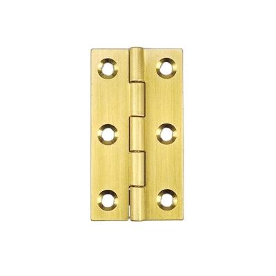 China Economic Jewelry Box Custom Design 2.5 Inch Flat Open Micro Brass Wardrobe Hinge Wholesale for sale