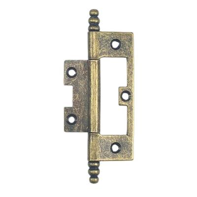 China Wholesale Cabinet Door 3 Inch Butterfly Folding Door Iron Flush Hinge For Solid Wood Cabinet Door for sale