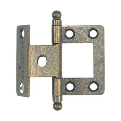 China Hot Sale Cabinet Door Hardware Furniture Round Head Square Metal Accessory Corner Door Hinge for sale