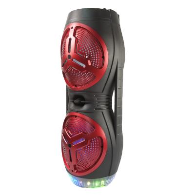 China Cheap china RX-8218 wireless factory price karaoke speaker double 8 inch karaoke speaker wired mic for sale