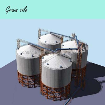 China Agriculture industry steel silo price with small dryer grain silo for sale steel rice corn grain silo with conveying system for sale