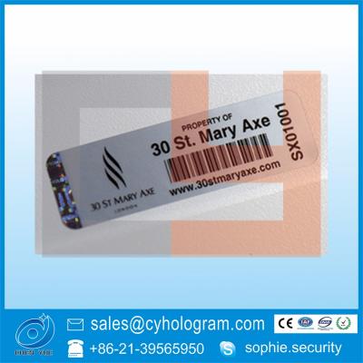 China Hologram Paper Anti Counterfeit Destructive Label For Packaging Or PVC Card for sale