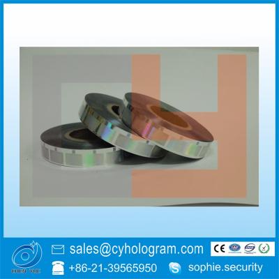 China Customized Register Security Hologram Anti Counterfeit Hot Stamping Foil for sale