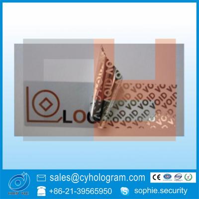 China Anti-Counterfeit Custom Security Void Label , Tamper Proof Labels for sale