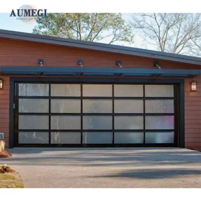 China Waterproof Aumegi Safe  Tilt Garage Door Good Price Garage Door Glass Garage Doors for sale