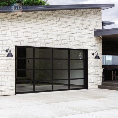 China Aumegi barn white tempered glass garage door Guangdong waterproof garage door white tilt up garage door for sale