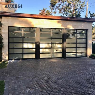 China Waterproof Aumegi Residential  Garage Doo With Door Garage Doors Insulated Usa Code Garage Automatic Door for sale