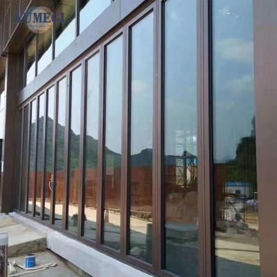 China Sound Insulation Aumegi Discounted Prices Residential Wall Thickness 1.6mm Folding Door Bifold Doors Exterior Doors for sale