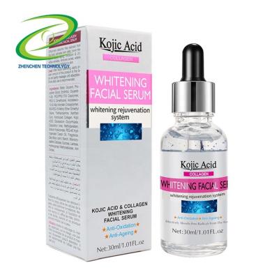 China 30ml Moisturizer Anti Aging Brightening Hydration Lightening Whitening Collagen Facial Kojic Acid Serum for sale