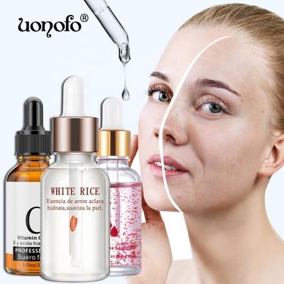 China Private Label Skin Revitalizer Whitening Moisturizing Organic Vitamin C Facial Serum With Hyaluronic Acid Serum For Face Skin Whitening Serum for sale