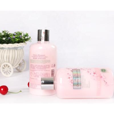 China 2016 Antibacterial Hot Wholesale Cherry Blossom Body Skin Organic Brightening Whitening Wash Fragrance Shower Gel Scrub And Lotion for sale