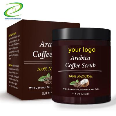 China Exfoliator Factory Wholesale Price Custom Your Logo Body Arabica Coffee Scrub for sale