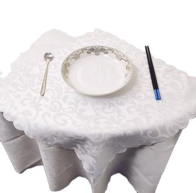 China Disposable Christmas Wedding Party Event Tablecloth Technics Handmade Napkins Foldable White Satin Plain for sale