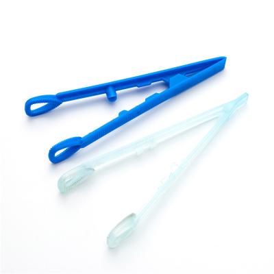 China Easy Operation Free Sample Medical Antistatic Plastic Tweezers With Flat Heads for sale