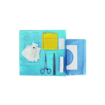 China Safe Coiled Closure Suture Set Package Disinfection Cleaning Dressings Kit for sale