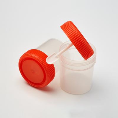 China Disposable Specimen Container PP Urine Container 40ml 60ml 100ml for sale