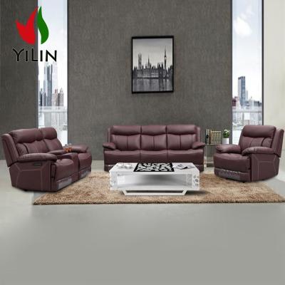 China R114 Yilin Modular Furniture Recliner Wholesale Sofa Set Manual Reclining Malaysia Sectional Sofa Recliner for sale