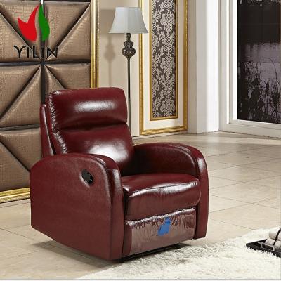 China Leisure function pure leather recliner sofa rotation chair relax single recliner sofa chair for sale