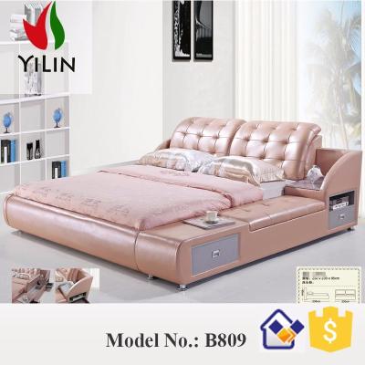 China Elegant Single / Platform Bed Storage Queen Storage Bed With Drawers B809 for sale