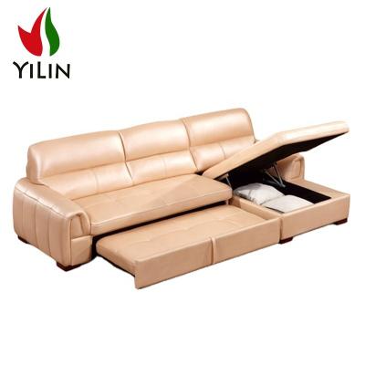 China Lazy Boy Sofa Bed Style Pull Out New European Modern Design Home Furniture Storage With Bed Sofa Sleeper Leather Sofa Bed for sale