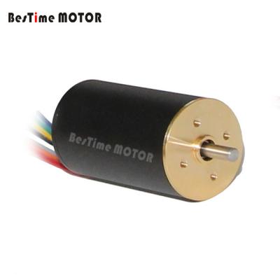 China Customs EC2240 Totally Enclosed 12v Slotless DC Servo Brushless Motor for sale