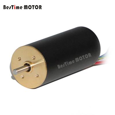 China EC2446 Totally Enclosed Totally Enclosed Brushless DC 12v 24v 30v Slotless Quiet Motor for sale