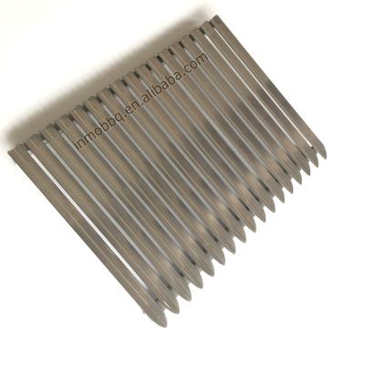 China Adjustable Size Argentinian V Stainless Steel Grating Detachable / Argentinian Grill Accessory for sale