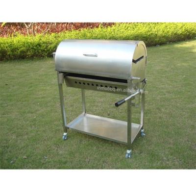 China High Quality Height Adjustable Stainless Steel Rotisserie 30KG Motor Grill Chicken Barbecue With Lid for sale