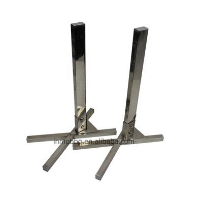 China Stainless Steel Tripod BBQ Pillars Dustproof Heavy Duty Base For Tripod Spit Rotisserie Spit System for sale