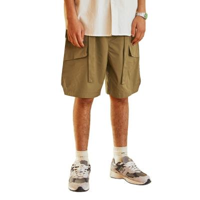 China High Quality Designer Breathable Mens Outdoor Solid Color Pockets Empty Khaki Polyester Shorts Wholesale Cargo Shorts For Men Casual for sale