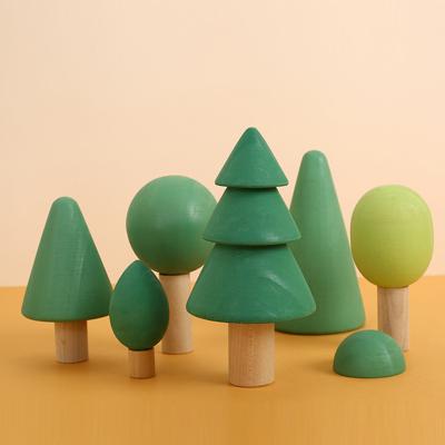 China Educational Toys Factory Direct Selling Children Toys Wooden Trees Forest Education Toys Games Wholesale Boys Girls Montessori Toys Cheap Customization for sale