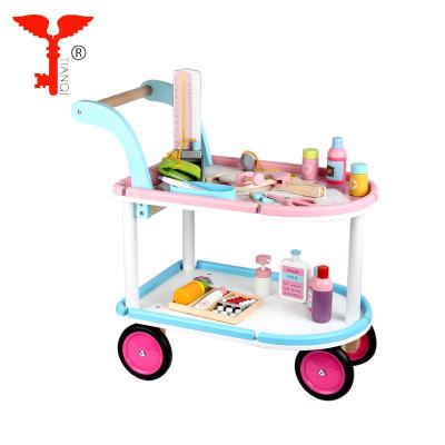 China Educational Toys Wholesale Education Children Pretend Wooden Doctor Set Toy For Pretend Play for sale