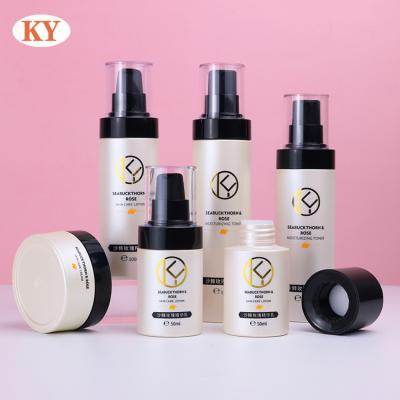 China Personal Skin Care Packaging PET plastic spray  bottle 50/100/120/150ml Custom Cosmetic Lotion Pump Bottles for skin care cosmetic packaging for sale